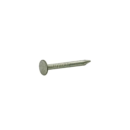 Roofing Nail, 2 In L, 6D, Steel, Hot Dipped Galvanized Finish, 11 Ga